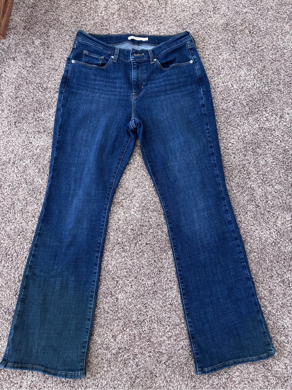 Levi's Women's Dark Blue Flared Jeans